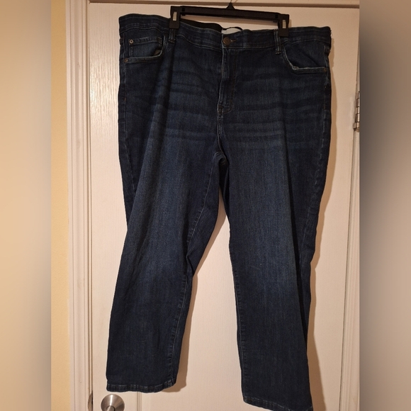 Classic Dark Wash Denim Jeans Women's Sonoma 22W Plus - Picture 2 of 2